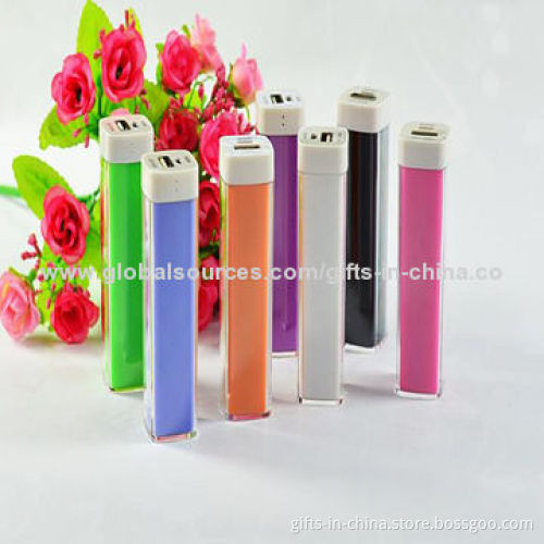 Mobile Power Bank for iPhone, CE Mark and 2,600mAh Capacity, 5.0V 1A